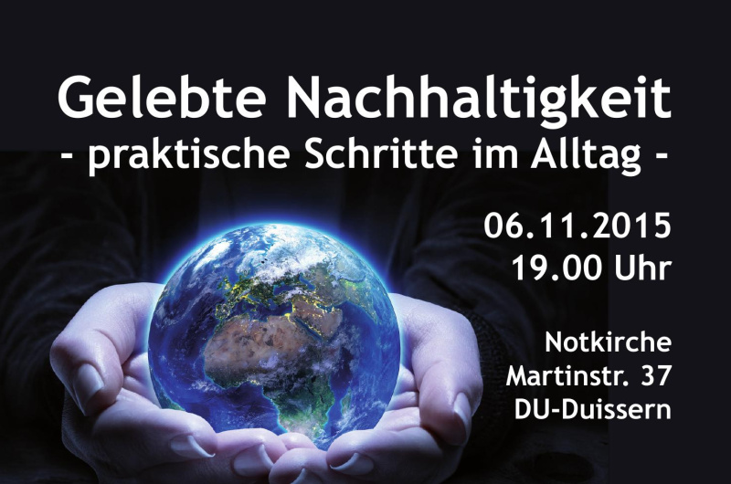 Programmflyer "Gelebte Nachhaltigkeit"